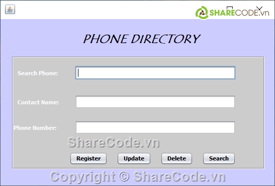 phonedir,phone directory,Code Java RMI Lab Programming,bai tap he phan tan